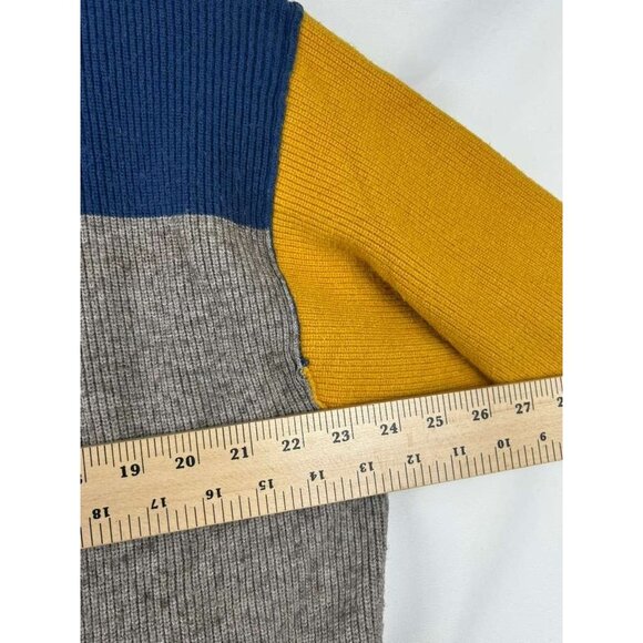 Free People Women's Large Oversized Tunic Sweater Turtleneck Colorblock - Picture 8 of 16